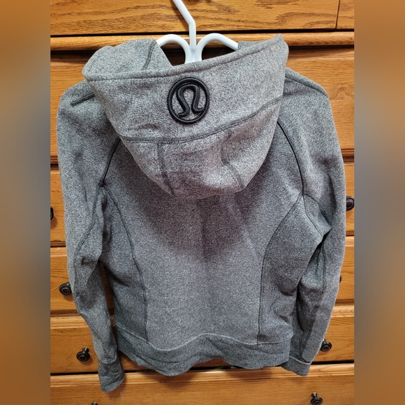 Lululemon Grey Scuba Sweater, Size 10 - Picture 3 of 8